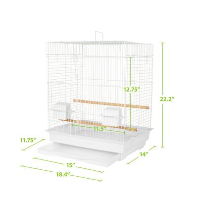Show full view: Caitec 450S Fun Kit Bird Cage, White slide 4 of 6