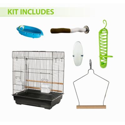 Show full view: Caitec 450S Starter Kit Bird Cage, Black slide 3 of 6
