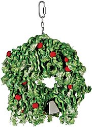 Caitec Cotton Holiday Wreath Bird Toy, Large