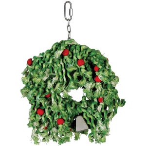 Caitec Cotton Holiday Wreath Bird Toy