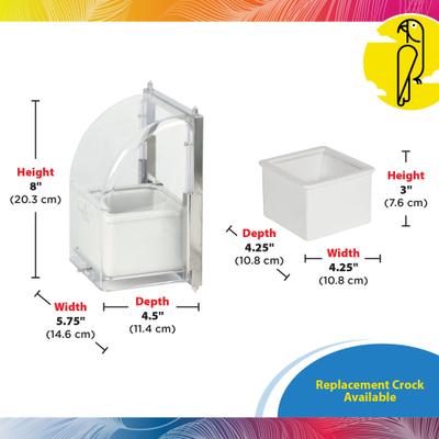 Show full view: Caitec Exterior Bird Cage Accessory, Small slide 4 of 9