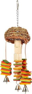 Show full view: Caitec Featherland Paradise Basket Twister Bird Toy slide 2 of 8