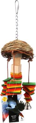 Show full view: Caitec Featherland Paradise Basket Twister Bird Toy slide 7 of 8
