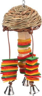 Show full view: Caitec Featherland Paradise Basket Twister Bird Toy slide 4 of 8