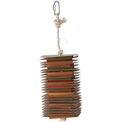 Caitec Featherland Paradise Chipboard & Wood Slats Bird Toy, Medium