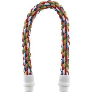 Caitec Featherland Paradise Cotton Perch Bird Toy, 0.75 x 16-in