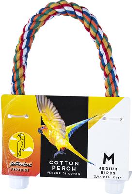 Show full view: Caitec Featherland Paradise Cotton Perch Bird Toy, 0.75 x 16-in slide 3 of 3