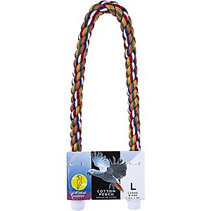 Caitec Featherland Paradise Cotton Perch Bird Toy, 1 x 30-in