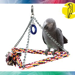 Caitec Featherland Paradise Cotton Pyramid Swing Bird Toy, Large slide 2 of 9