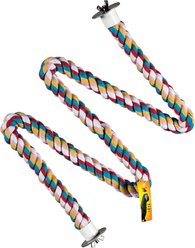 Caitec Featherland Paradise Cotton Zig Zag Perch Bird Toy, 1 1/4 x 64-in