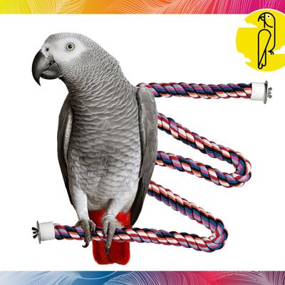 Show full view: Caitec Featherland Paradise Cotton Zig Zag Perch Bird Toy, 1 1/4 x 64-in slide 2 of 10