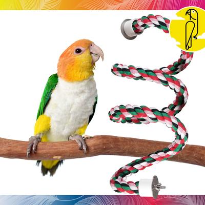 Show full view: Caitec Featherland Paradise Curled Cotton Perch Bird Toy, 9/10 x 61-in slide 2 of 9