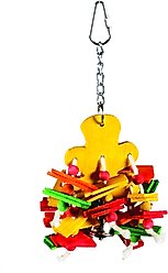 Caitec Featherland Paradise Dangly Bear Bird Toy