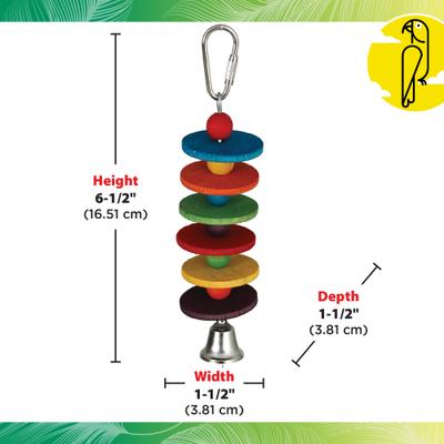 Show full view: Caitec Featherland Paradise Disco Bird Toy, Small slide 3 of 9