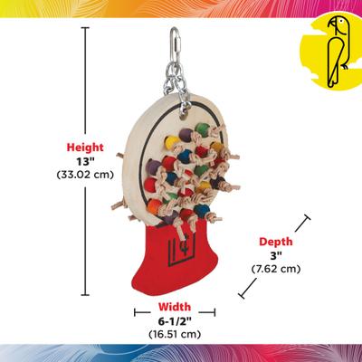 Show full view: Caitec Featherland Paradise Gumball Machine Bird Toy slide 3 of 10