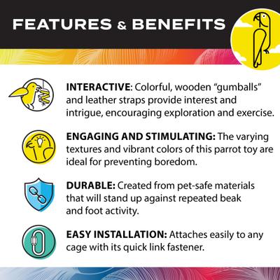 Show full view: Caitec Featherland Paradise Gumball Machine Bird Toy slide 5 of 10