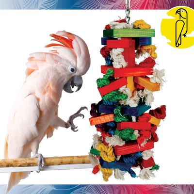 Show full view: Caitec Featherland Paradise Knots N Blocks Bird Toy slide 2 of 10