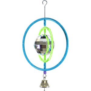 Caitec Featherland Paradise Orbital Disco Ball Bird Toy