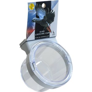 CAITEC Featherland Paradise Plastic Crock with Locking Ring Bird