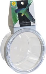 Caitec Featherland Paradise Plastic Crock with Locking Ring Bird Toy, X-Large