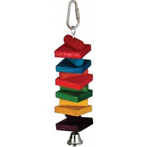 Caitec Featherland Paradise Rainbow Stack Bird Toy, Small