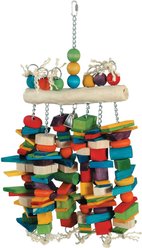 Caitec Featherland Paradise Rawhide Log Bird Toy, Large