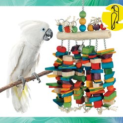 Caitec Featherland Paradise Rawhide Log Bird Toy, Large slide 2 of 9