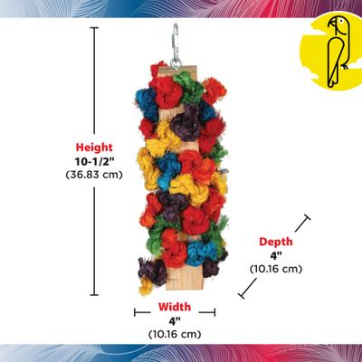 Show full view: Caitec Featherland Paradise Sisal Preening Pole Bird Toy slide 3 of 10