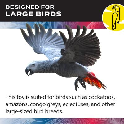 Show full view: Caitec Featherland Paradise Sisal Preening Pole Bird Toy slide 4 of 10