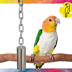 Caitec Featherland Paradise Stainless Steel Bell Bird Toy, Medium slide 2 of 9
