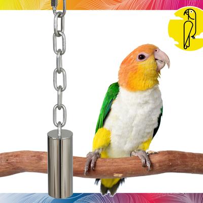Show full view: Caitec Featherland Paradise Stainless Steel Bell Bird Toy, Medium slide 2 of 10