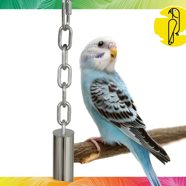 Caitec Featherland Paradise Stainless Steel Bell Bird Toy