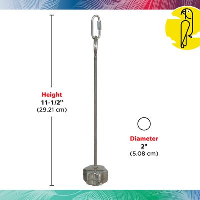 Show full view: Caitec Featherland Paradise Stainless Steel Kabob Bird Toy slide 3 of 9