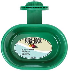 Caitec Featherland Paradise Sure-Lock Cup Bird Cage Feeder, 10-oz