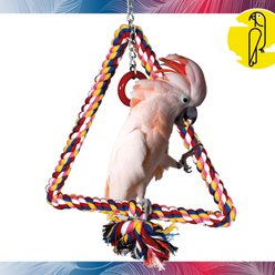 Caitec Featherland Paradise Triangle Cotton Swing Bird Toy, Large slide 2 of 9