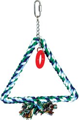 Caitec Featherland Paradise Triangle Cotton Swing Bird Toy, Medium