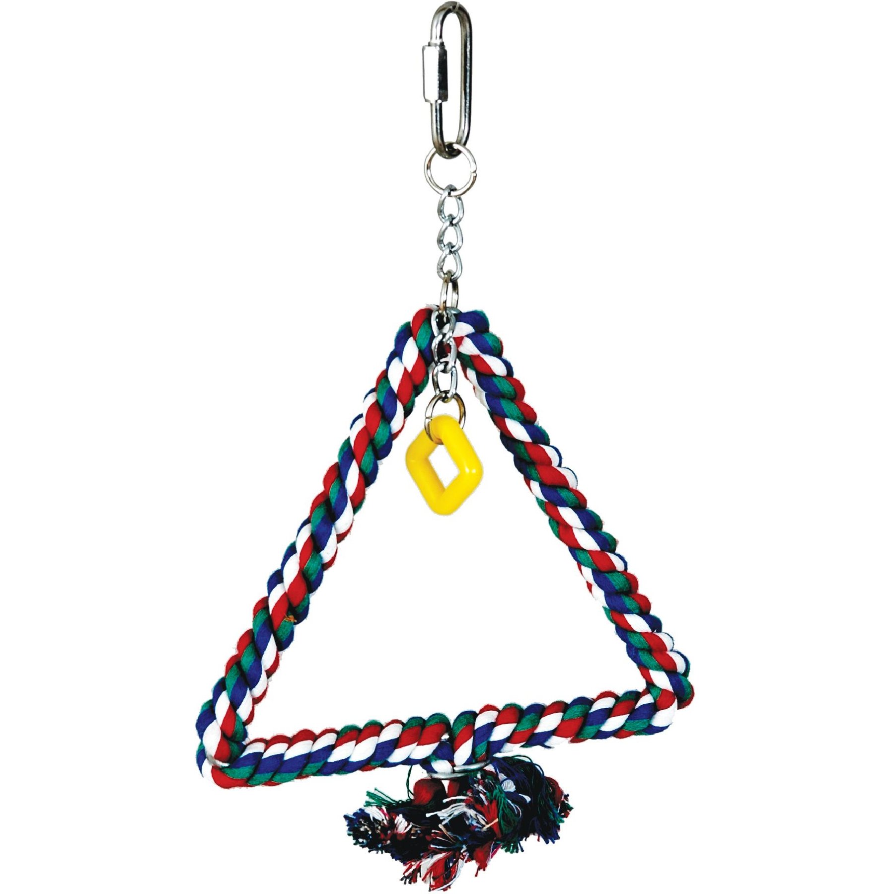 Caitec Featherland Paradise Triangle Cotton Swing Bird Toy, Small