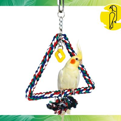 Show full view: Caitec Featherland Paradise Triangle Cotton Swing Bird Toy, Small slide 2 of 10