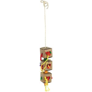 Caitec Featherland Paradise Triple Foraging Box Bird Toy, Small