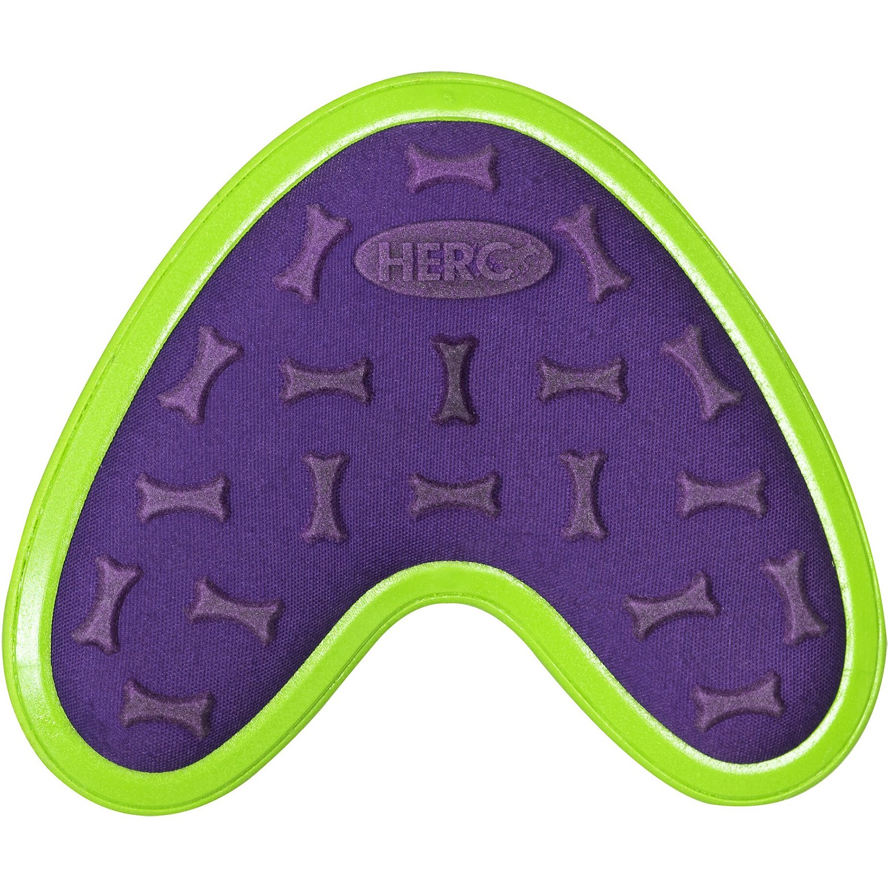 Hero Outer Armor Boomerang Dog Toy, Purple