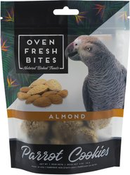 Caitec Oven Fresh Bites Baked Almond Cookies Parrot Treats, 4-oz bag