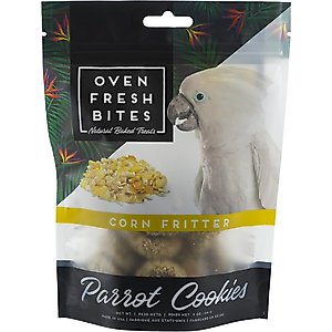 Caitec Oven Fresh Bites Corn Fritter Cookies Parrot Treats, 4-oz bag
