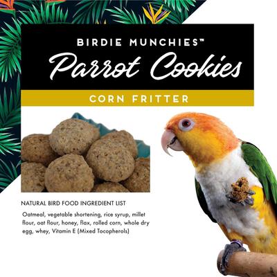 Show full view: Caitec Oven Fresh Bites Corn Fritter Cookies Parrot Treats, 4-oz bag slide 4 of 6