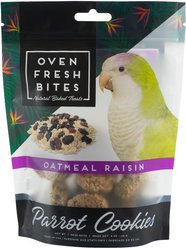 Caitec Oven Fresh Bites Oatmeal Raisin Cookies Parrot Treats, 4-oz bag