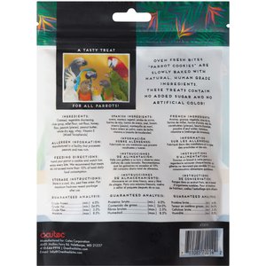 Caitec Oven Fresh Bites Peanut Butter Cookies Parrot Treats, 4-oz bag