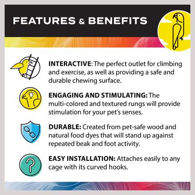 Show full view: Caitec Parrot Ladder, 18-in slide 5 of 10