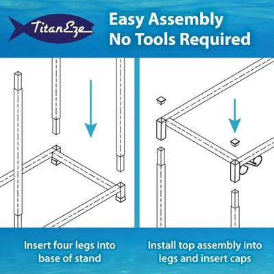 Show full view: Caitec Tank Fish Stand, Black, 10-gal, 1 slide 6 of 6