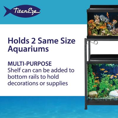 Show full view: Caitec Tank Fish Stand, Black, 10-gal, 1 slide 4 of 6