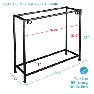 Show full view: Caitec Tank Fish Stand, Black, 30-gal, 1 slide 3 of 6