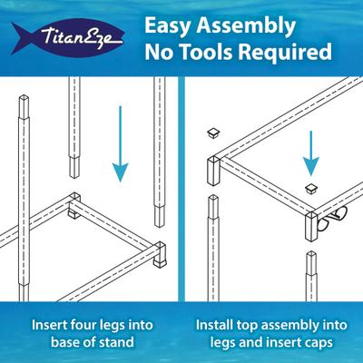 Show full view: Caitec Tank Fish Stand, Black, 30-gal, 1 slide 6 of 6